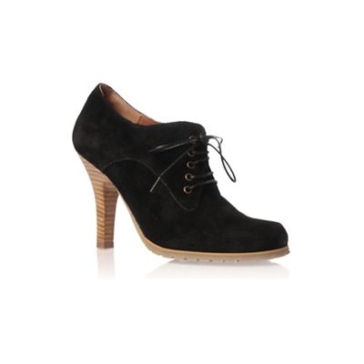 Black 'Franine' high heel lace up shoes